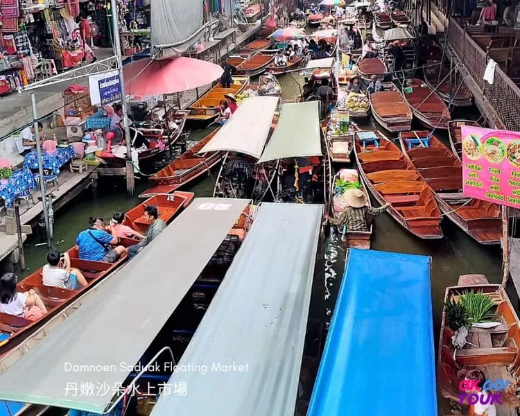 【曼谷出發 · 私人包車】丹嫩沙朵水上市場 + 椰林咖啡館＋夜市一日遊-11