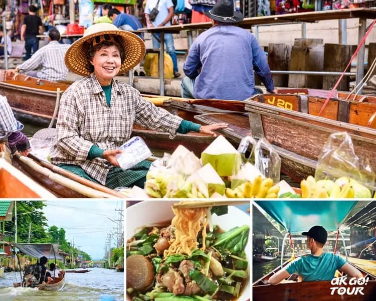 【曼谷出發 · 私人包車】丹嫩沙朵水上市場 + 椰林咖啡館＋夜市一日遊-6