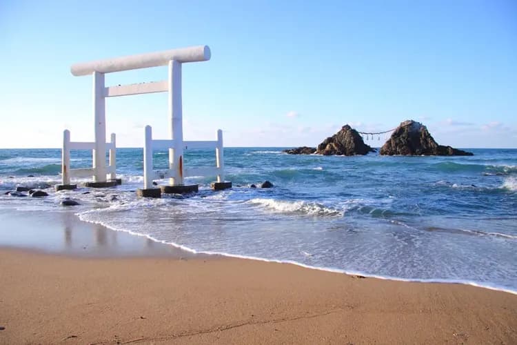 系島夫婦岩(日本夕陽百選)