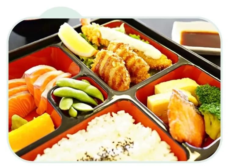 湖畔日式冰河鮭魚定食