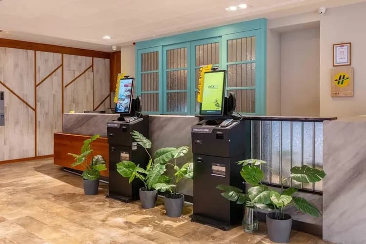 Check-in/check-out kiosk