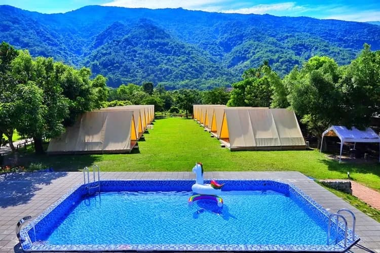 露悠悠露營區 | 神殿帳篷大空間含冷氣！ 戲水池、遊戲區，親子首選！-1