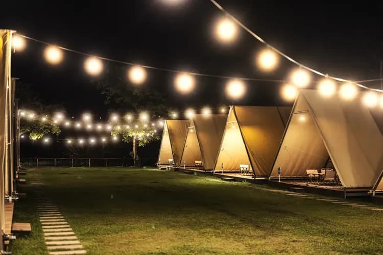 露悠悠露營區 | 神殿帳篷大空間含冷氣！ 戲水池、遊戲區，親子首選！-5