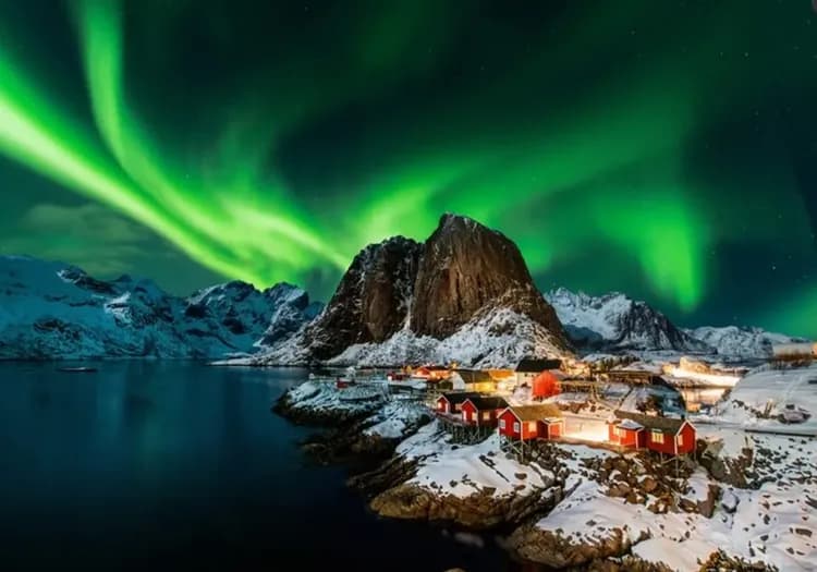 雄獅旅遊,挪威,羅浮敦群島, 追極光, 雷訥, Reine