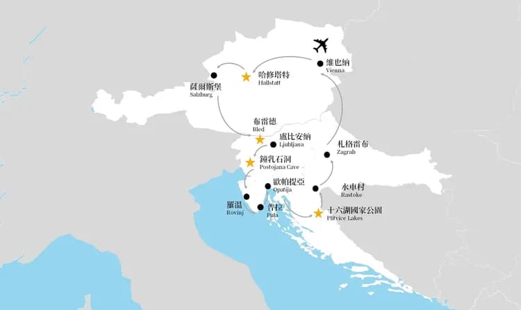 克羅埃西亞地圖