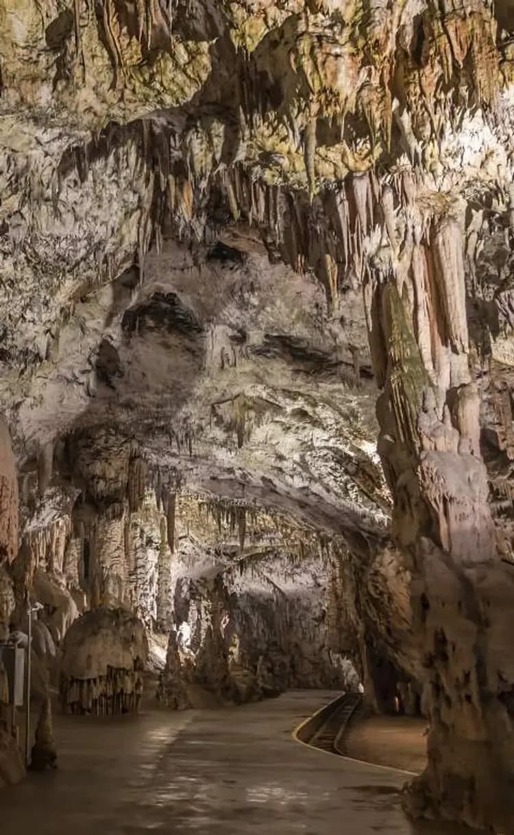 斯洛維尼亞景點波斯托納鐘乳石洞小火車