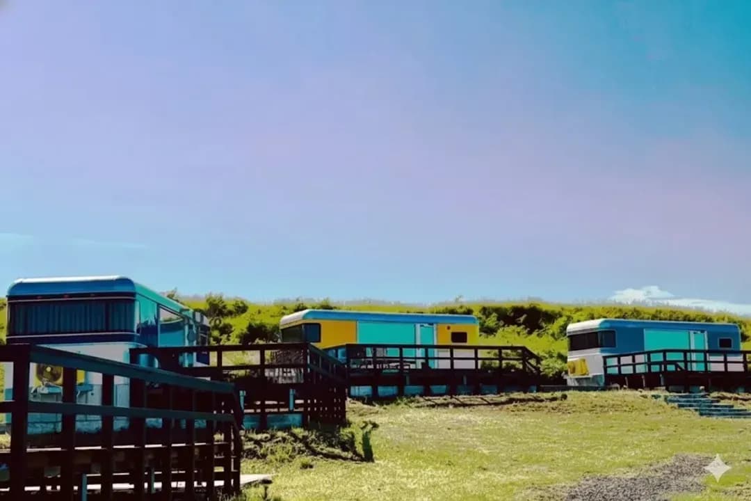 澎湖縣-灣山露營區 | 海島露營車、無敵海灣景色、澎湖至高點