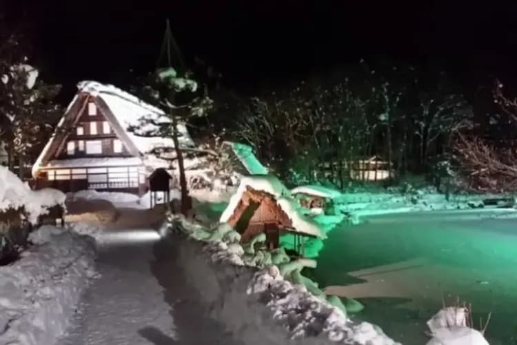 2-飛驒之里合掌屋冬夜點燈