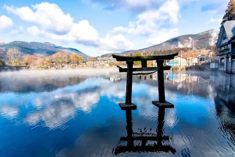 湯布院、金鱗湖