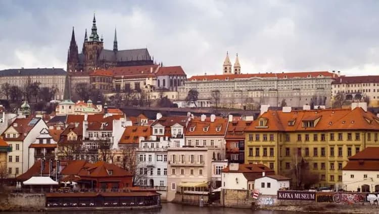 布拉格城堡冬景