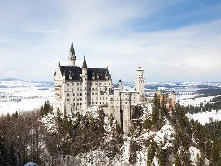 新天鵝堡-冬景-新天鵝堡