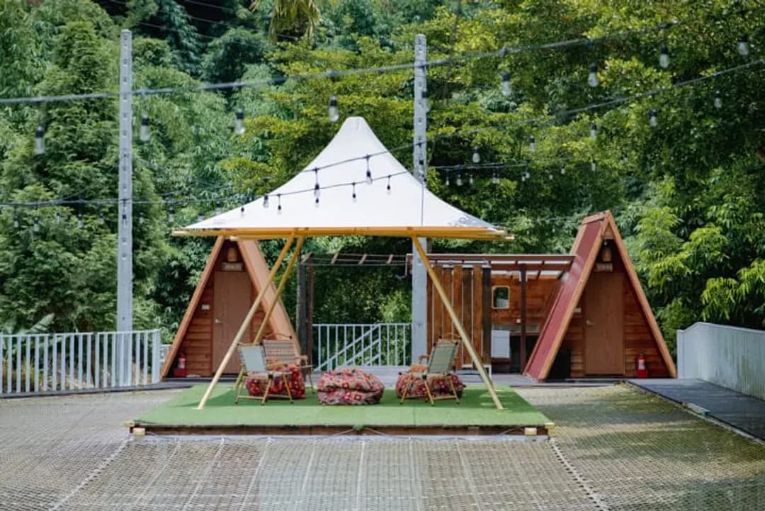 台中市-森光秘境露營區 | 獨家8折起！奢華懶人露營新選擇，帳篷附設冷暖氣