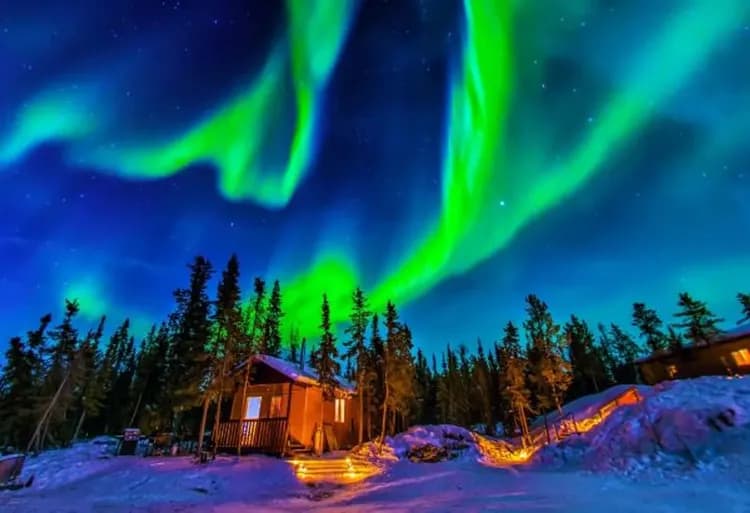 黃刀鎮極光-黃刀鎮(三晚追逐極光)