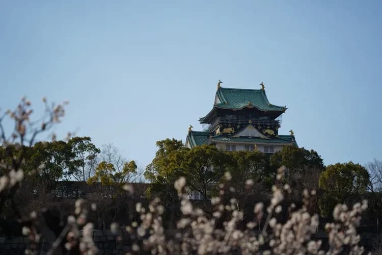 near by Osaka castle
