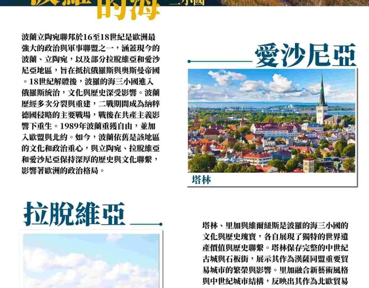 波羅的海三小國介紹