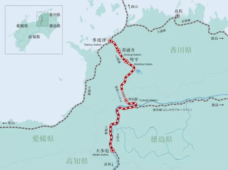 香川縣-德島-千年物語列車(琴平站++大步危站)