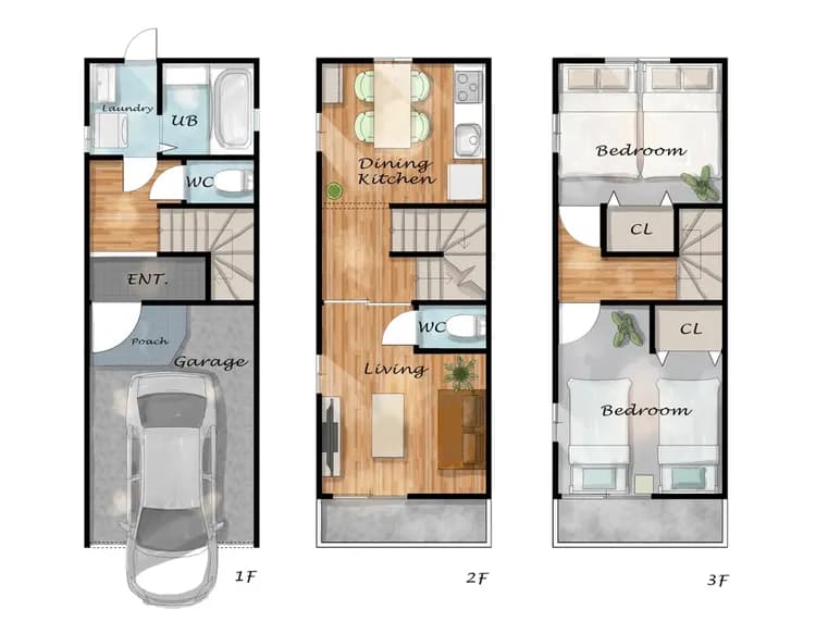 2way好地點 直通難波6分 近日本環球影城 海遊館 大阪巨蛋 含免費停車 超便利-16