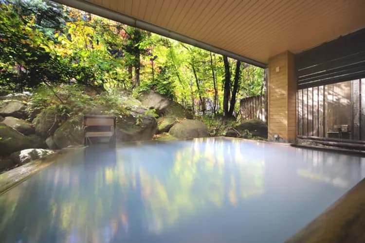 層雲峽溫泉渡假村(乙晚；森林溪谷風呂)