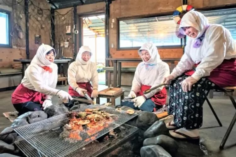 海女小屋體驗(現烤伊勢志摩海鮮)