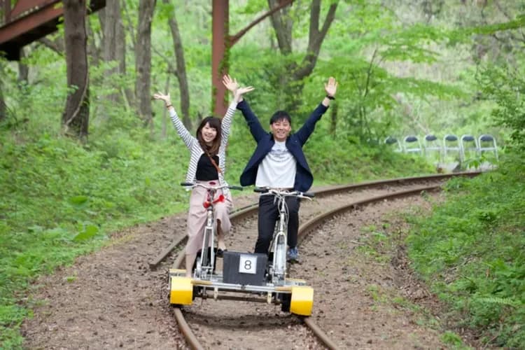 百年小坂鐵道(鐵軌自行車體驗)