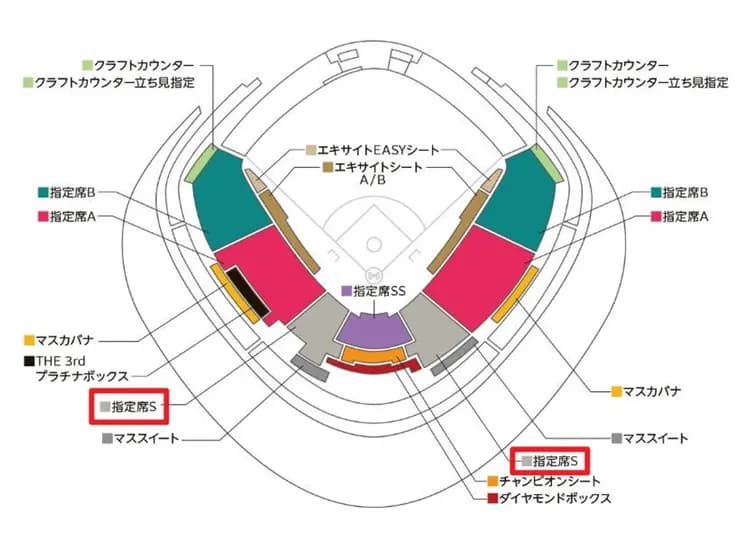 對戰澳洲、捷克－指定席S