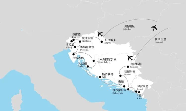 克羅埃西亞地圖