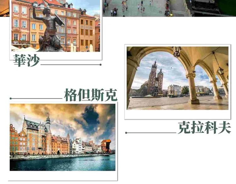 波蘭城市,華沙,克拉科夫,格但斯克