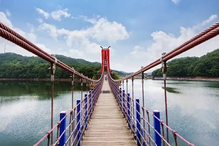 七甲山天莊湖吊橋