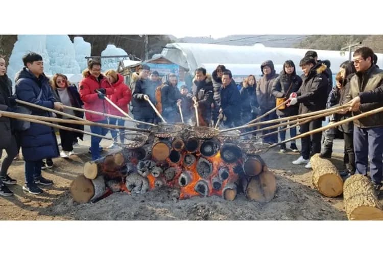 七甲山冰柱節噴泉慶典(含雪盆+烤栗子)