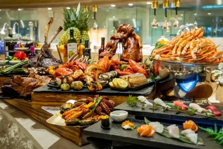 濟州神話世界【藍鼎廳】海鮮百匯自助晚餐-神話世界藍鼎廳：海鮮百匯自助餐