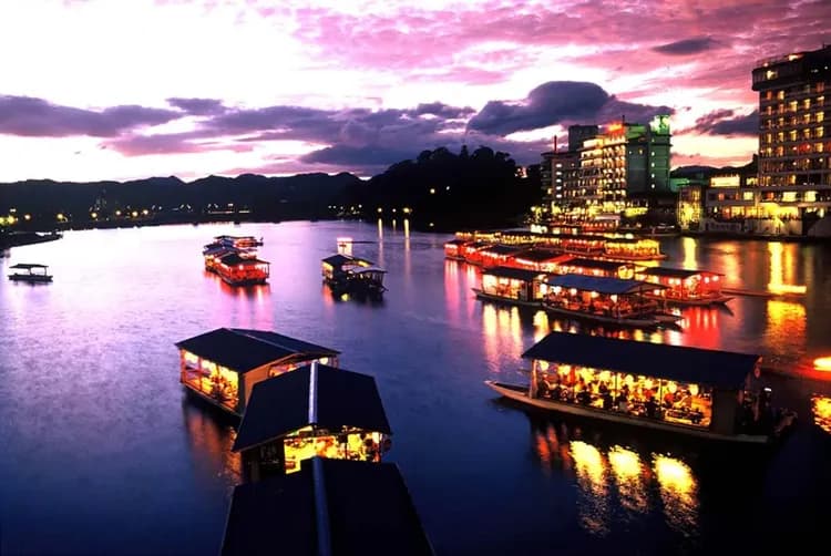 三隈川屋形船(晚餐)