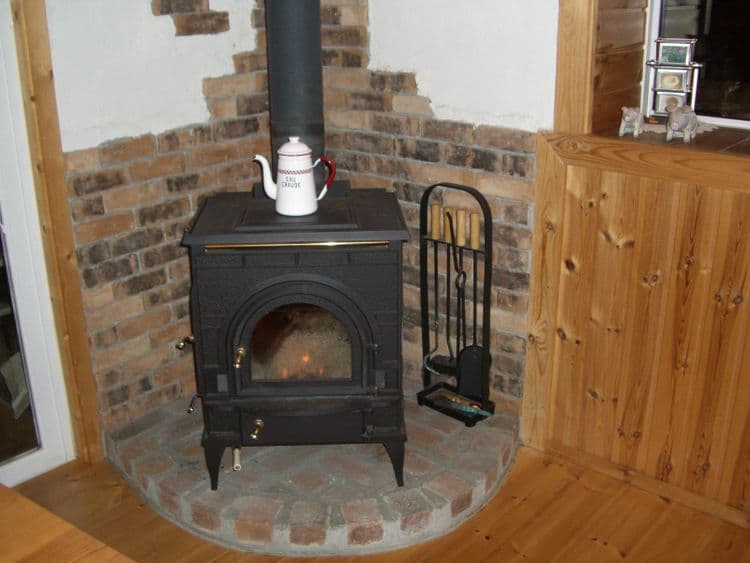 Winter is warm with a wood stove.