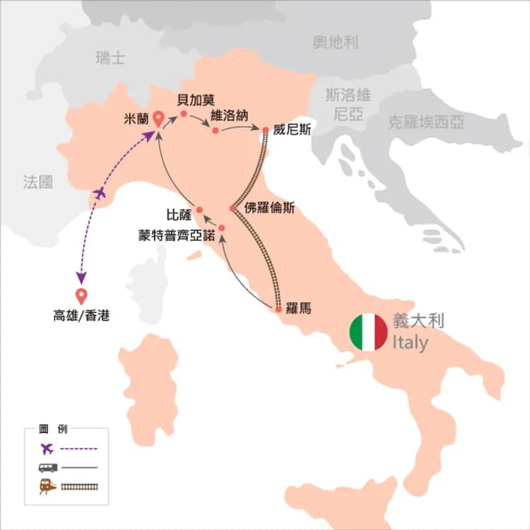 地圖僅提供路線示意參考，並未依照比例繪製，請見諒。-