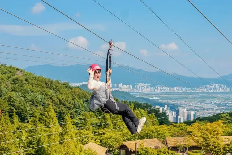 金海加耶主題公園(空中自行車-飛天滑索體驗)-加耶主題公園：四季花園+精彩塗鴉秀+極限挑戰