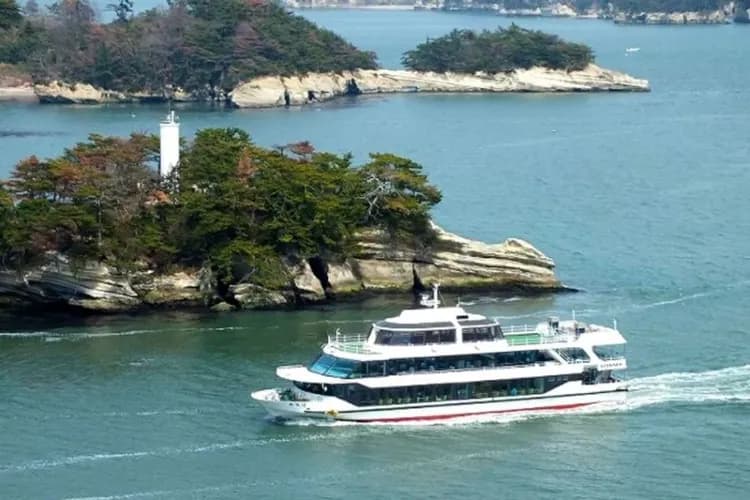 日本三景松島灣(遊覽船+五大堂)