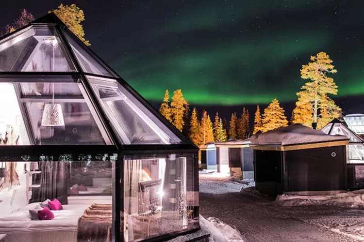 Santas-Igloo 玻璃屋-羅瓦涅米極光玻璃屋(乙晚)