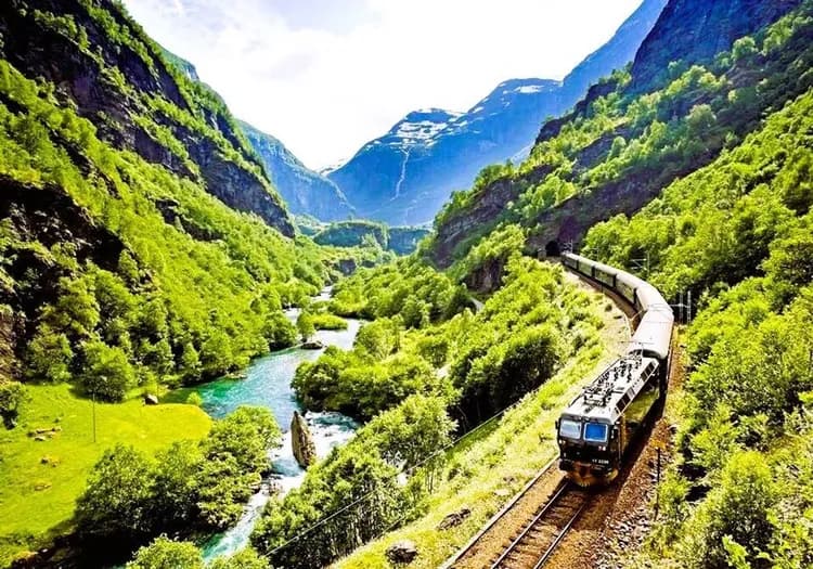 北歐旅遊,挪威之旅, 挪威縮影®景觀火車, 佛洛姆鐵路