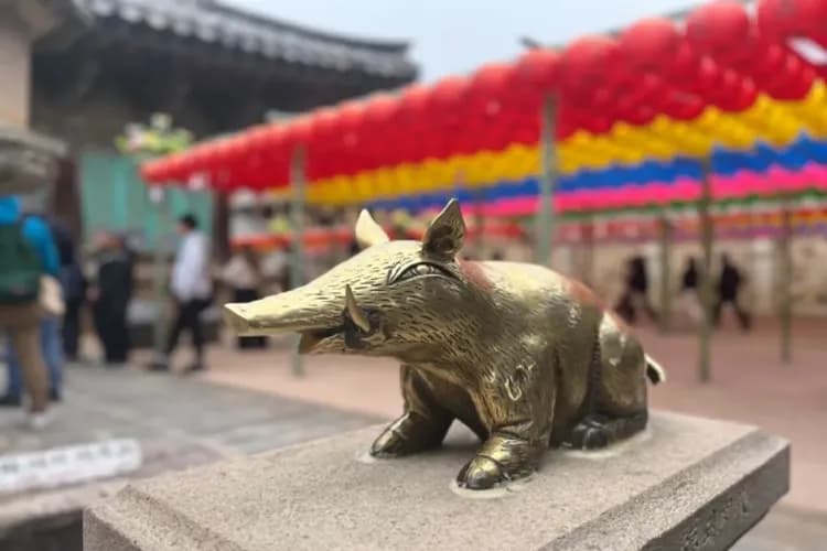佛國寺~招財金豬-韓國觀光100選