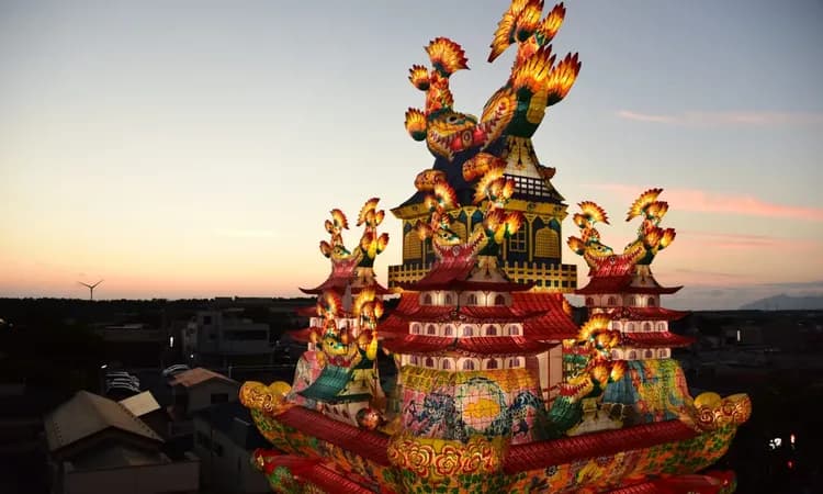 能代七夕 天空の不夜城