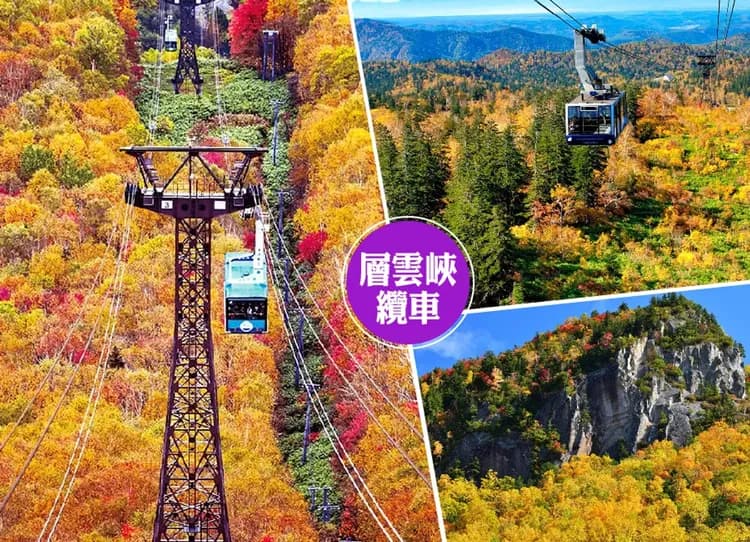 漫遊楓境北海道全覽三溫泉6日.黑岳空中纜車.真鍋庭園.紅色珊瑚草.阿寒湖遊船.豐平峽.層雲峽紅葉燈光.三大螃蟹和牛吃到飽-5