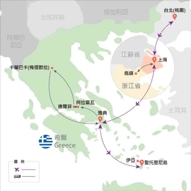 地圖僅提供路線示意參考，並未依照比例繪製，請見諒。-