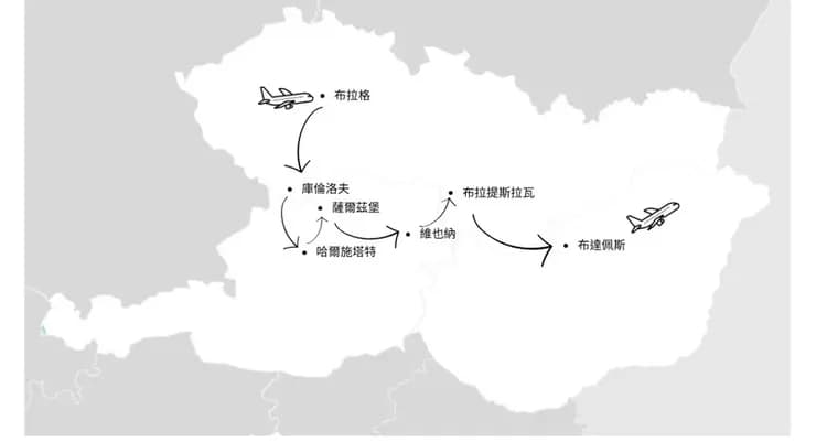 奧捷斯匈地圖