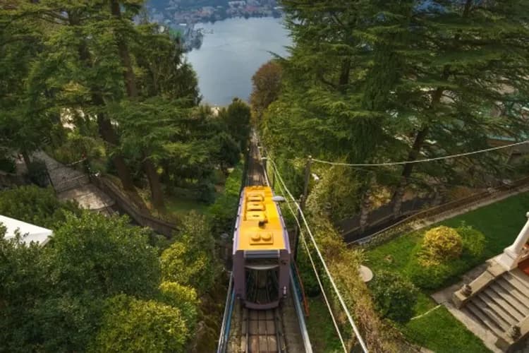 Funicular Como-Brunate-北義藍寶石科莫湖－布納特纜車 × 科莫湖遊船