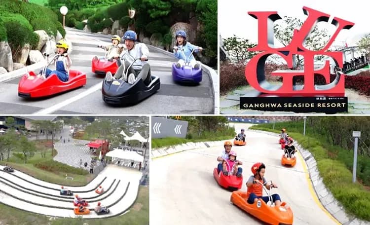 江華島：渠道滑車+景觀纜車+展望台