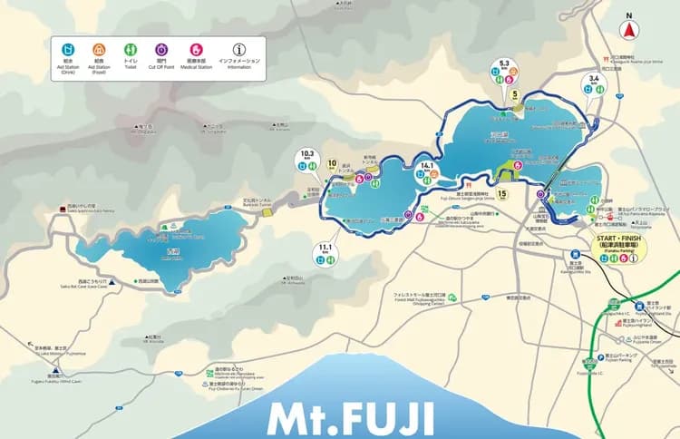 環湖跑 路線圖