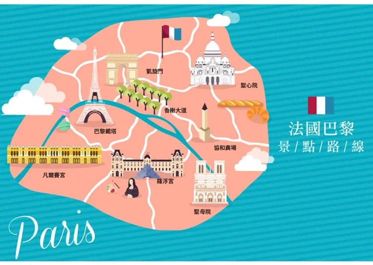 【巴黎假期８日】全程入住４星市區飯店、羅浮宮、凡爾賽宮、香榭大道、２日自由活動[含稅簽]-5