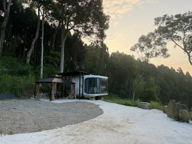 尖石森夜藏星免搭帳露營區｜全新上架！景觀露營車、獨立衛浴、雲海星空秘境-9