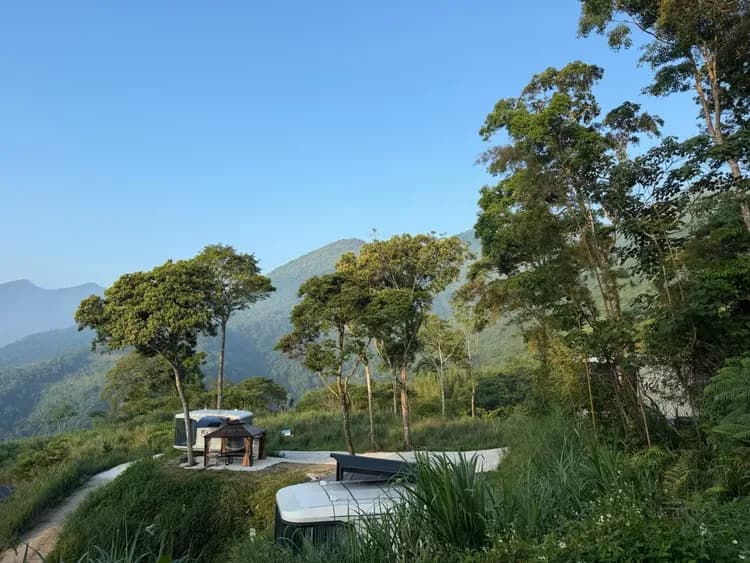 尖石森夜藏星免搭帳露營區｜全新上架！景觀露營車、獨立衛浴、雲海星空秘境-1