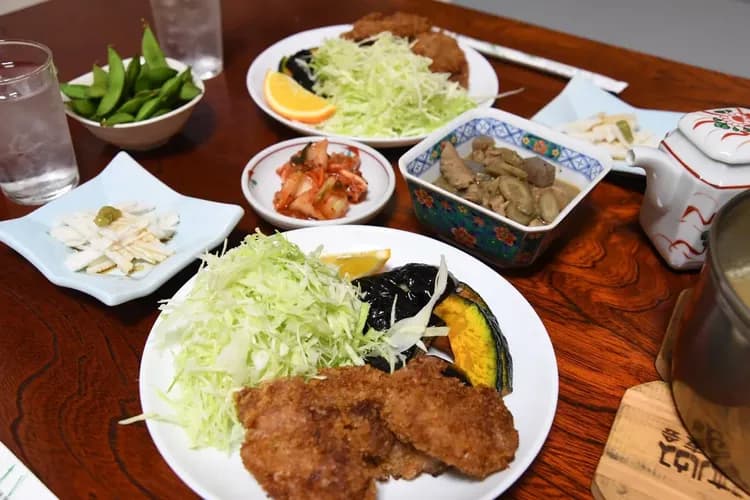 今夜の夕食！！ヒレカツ定食1200円