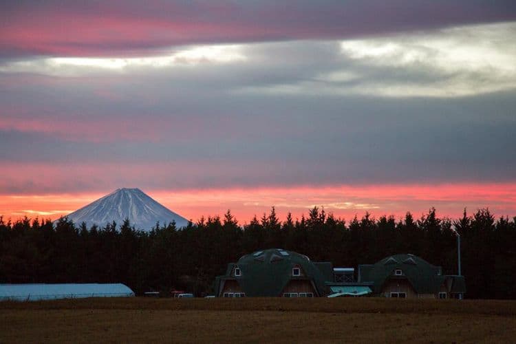 Mt.Fuji from walking area in the morning